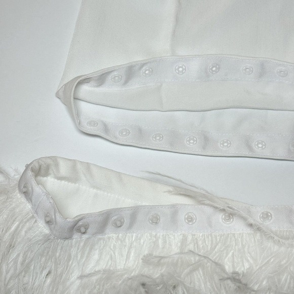 Sleeper Party Pajama Set With Real Feathers Feathers In White Size Large $390 - Picture 7 of 16